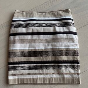 White House Black Market Sequin Striped Pencil Skirt